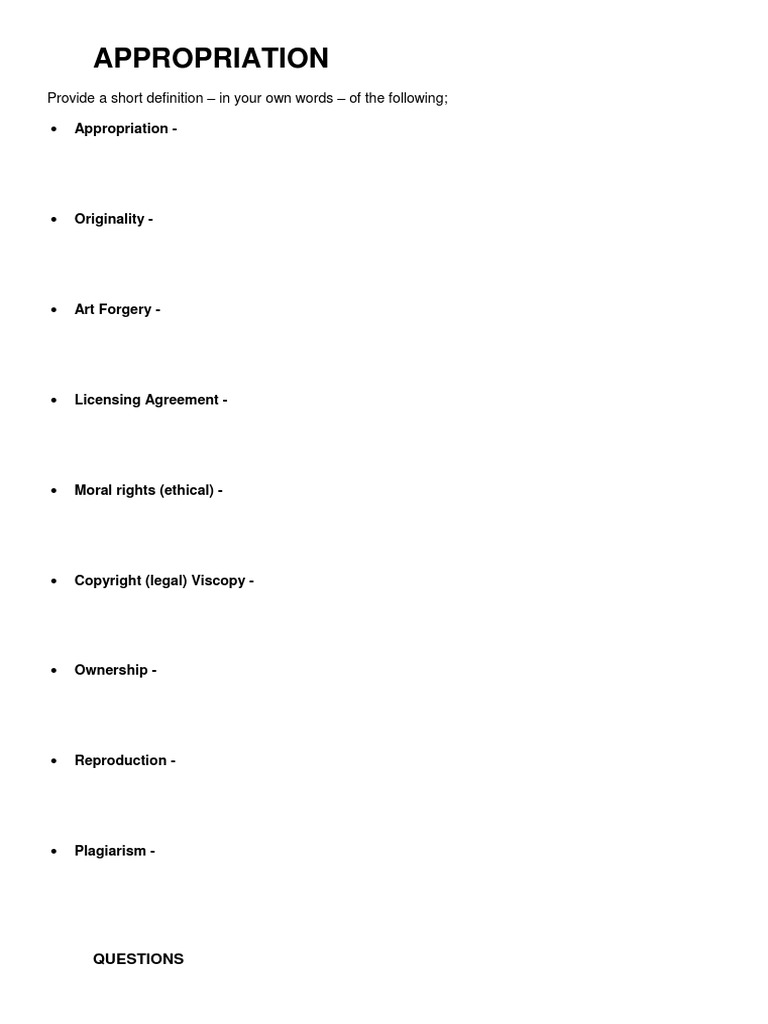 Understanding Art Copyright and Appropriation | PDF | Rights | Plagiarism