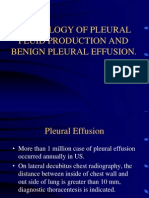 Physiology of Pleural Fluid Production and Benign Pleural Effusion