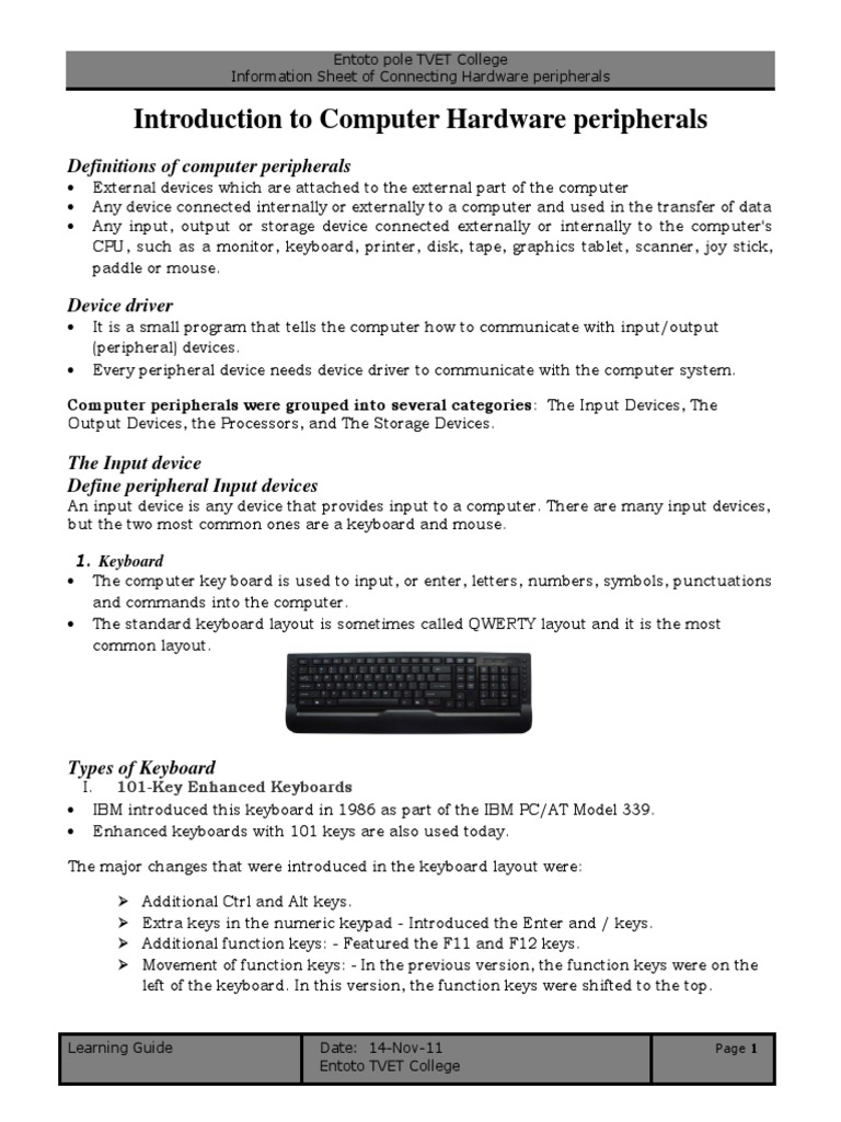 Output Devices Of Computer And Their Functions