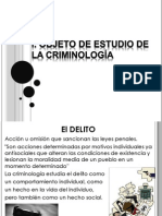 Objeto de estudio de la criminología