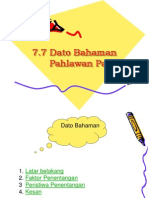 Latar Belakang Dato' Bahaman pada peninggalan sejarah