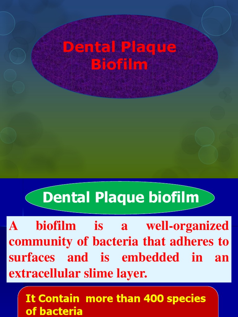 Plaque Biofilm Bacteria