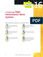 Creating High-Performance Work Systems: After Studying This Chapter, You Should Be Able To