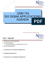 QSM 754 Six Sigma Applications Agenda: ©the National Graduate School of Quality Management v7 - 1