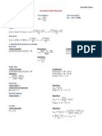 Formulario Análisis Numérico Primer Departamental