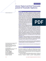 Comparison Between Topical and Oral Tranexamic Acid in Management of Traumatic Hyphema