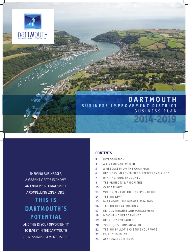 Dartmouth Bid Business Plan PDF Taxes Brand