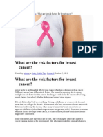What Are the Risk Factors for Breast Cancer