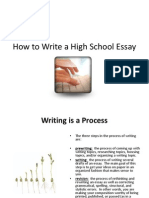 How to Write Any High School Essay