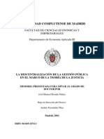 La Descentralización de La Gestión Pública en El Marco de La Teoría de La Justicia