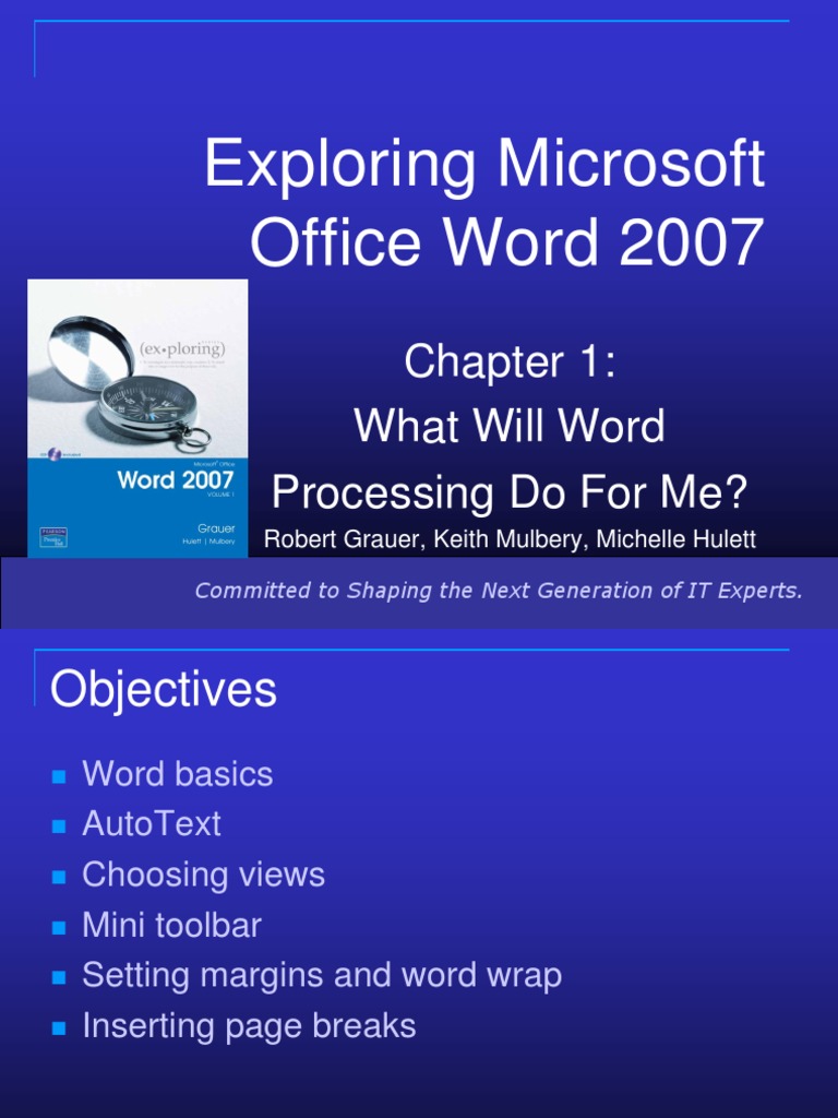 Exploring Microsoft Office Word 2007 Ch1 | PDF | Page Layout | Software