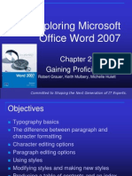 Exploring Microsoft Office Word 2007 Ch2