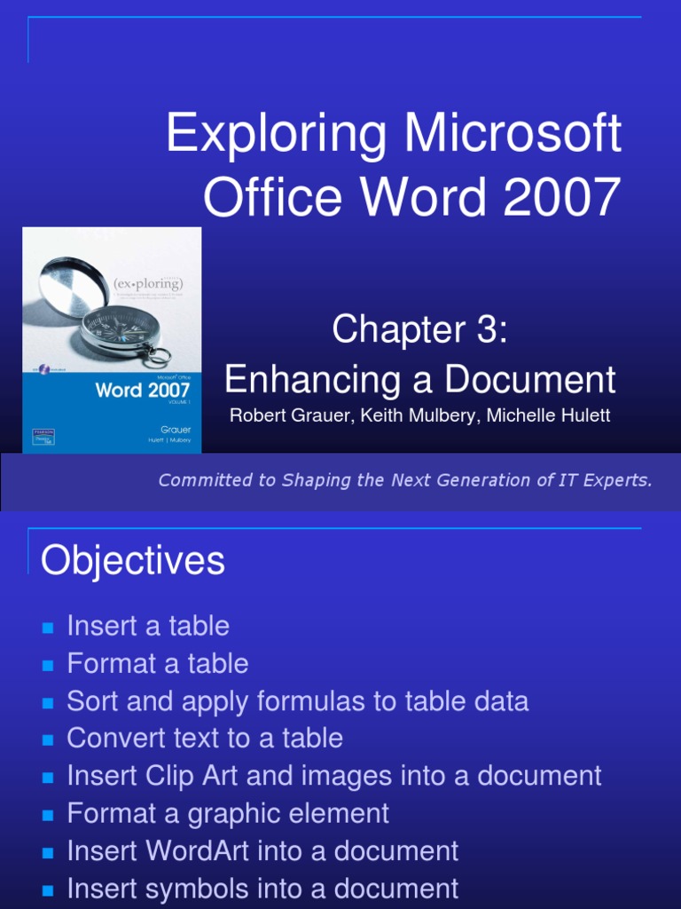 Exploring Microsoft Office Word 2007 Ch3  Technology  Software