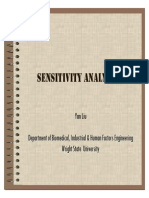 Sensitivity Analysis