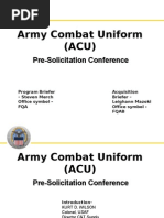 Download ACU Coats and Trousers Pre Solicitation Confrence PowerPoint by GearScout SN24657480 doc pdf