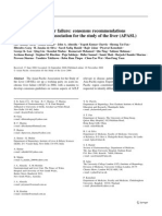 Guidelines For Acute On Chronic Liver Failure 2009