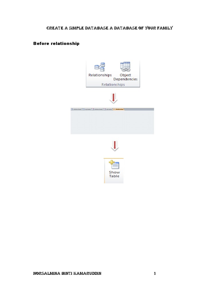 Family Database Creation Guide | PDF