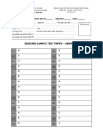 Reading Sample Test 1st Year - KEY PDF