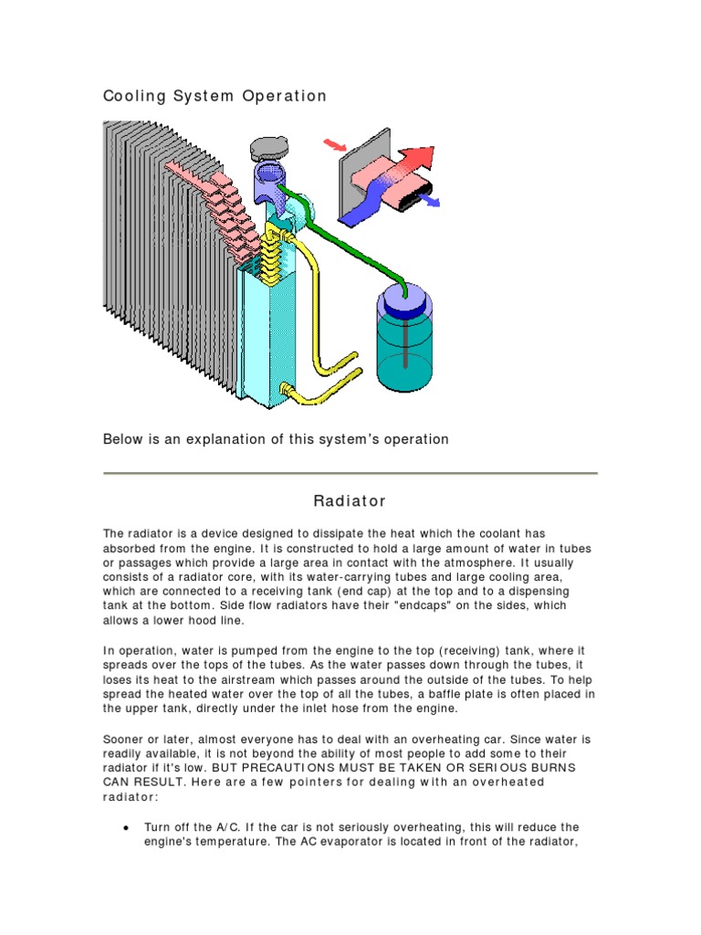 Cooling System Operation | PDF | Belt (Mechanical) | Radiator