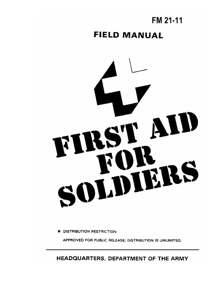 US ARMY FM 2111 First Aid for Soldiers Vein Artery