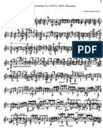 Violin Partita No.2 BWV1004 Chaconne For Guitar (J.S.bach)
