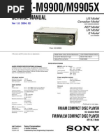 Sony Cdx-m9900, Cdx-m9905x Service Manual