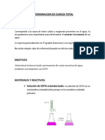 Determinacion de Dureza Total Terminado