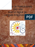 Catálogo de Publicaciones Acervo Digital de Lenguas Indígenas 
