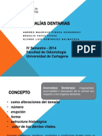 Anomalías Dentarias 