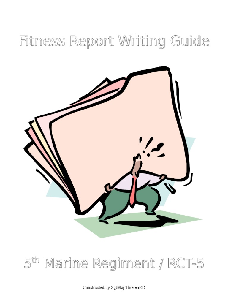 Fitness Report Writing Guide Sergeant United States Marine Corps