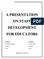 Staff Development for Educators Presentation
