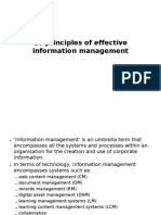 10 Principles of Effective Information Management