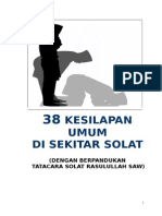 38 Kesilapan Umum solat