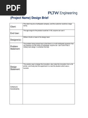 design brief
