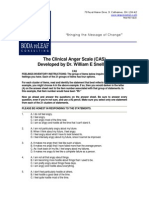 The Clinical Anger Scale (CAS) Developed by Dr. William E Snell, JR