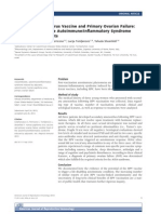 3 Cases of Primary Ovarian Failure Following HPVvaccination, Am J Reproductive Immunol 2013