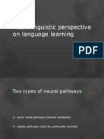 3  neurolinguistic perspective on language learning