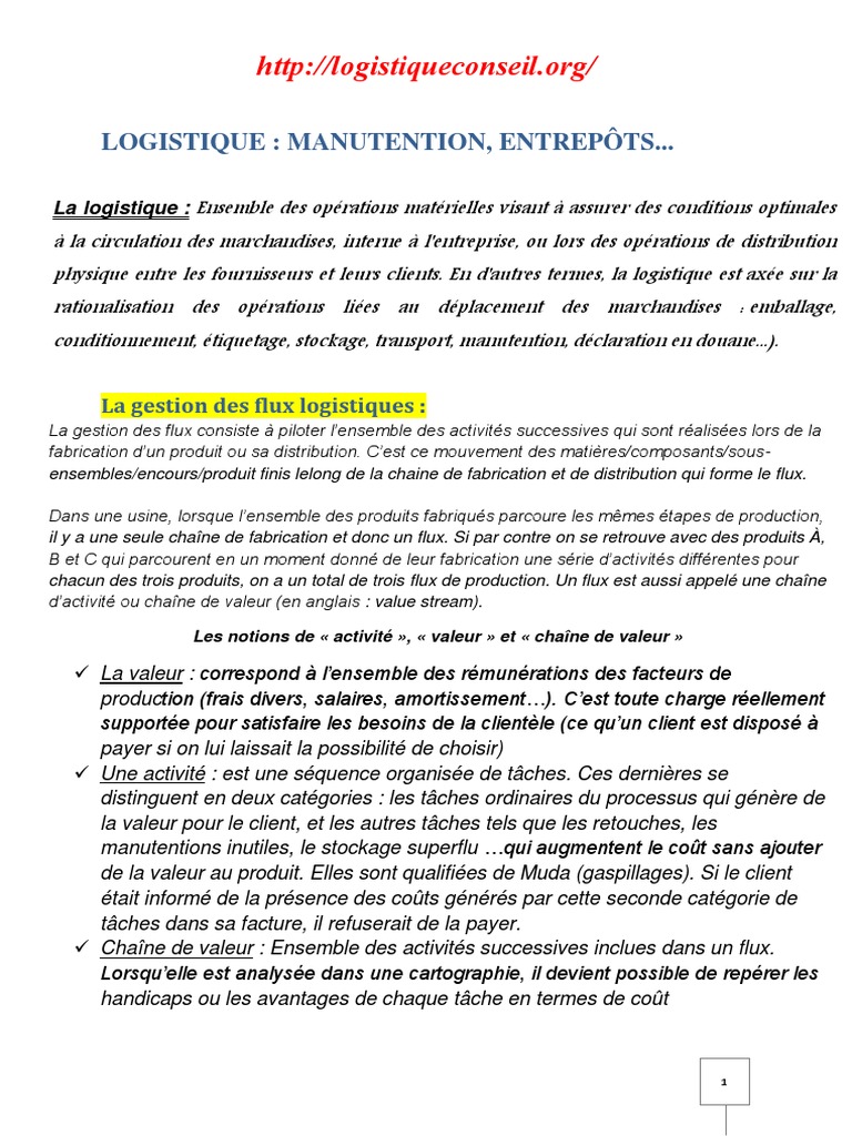 Logistique Logistique Transport