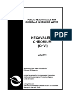 Hexavalent Chromium (CR VI) : Public Health Goals For Chemicals in Drinking Water