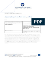 Assessment Report On Allium Cepa Bulbus Final