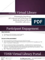 TDSB Virtual Library Whci November 14th