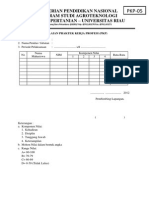 Form 05, Nilai Instansi PKPM