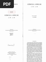 Charles Munier Concilia Africae, A. 345-A. 525 1974 PDF | PDF