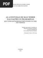As Aventuras de Max Weber Nas Nações Ultramarinas
