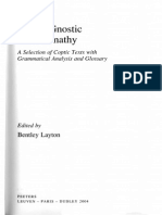 B. Layton Coptic Gnostic Chrestomathy A Selection of Coptic Texts With Grammatical Analysis and Glossary 2004 PDF