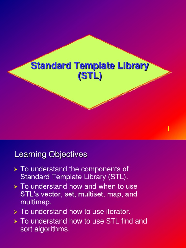 Standard Template Library PDF Array Data Structure C++