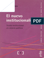 Guy Peters El Nuevo Institucionalismo