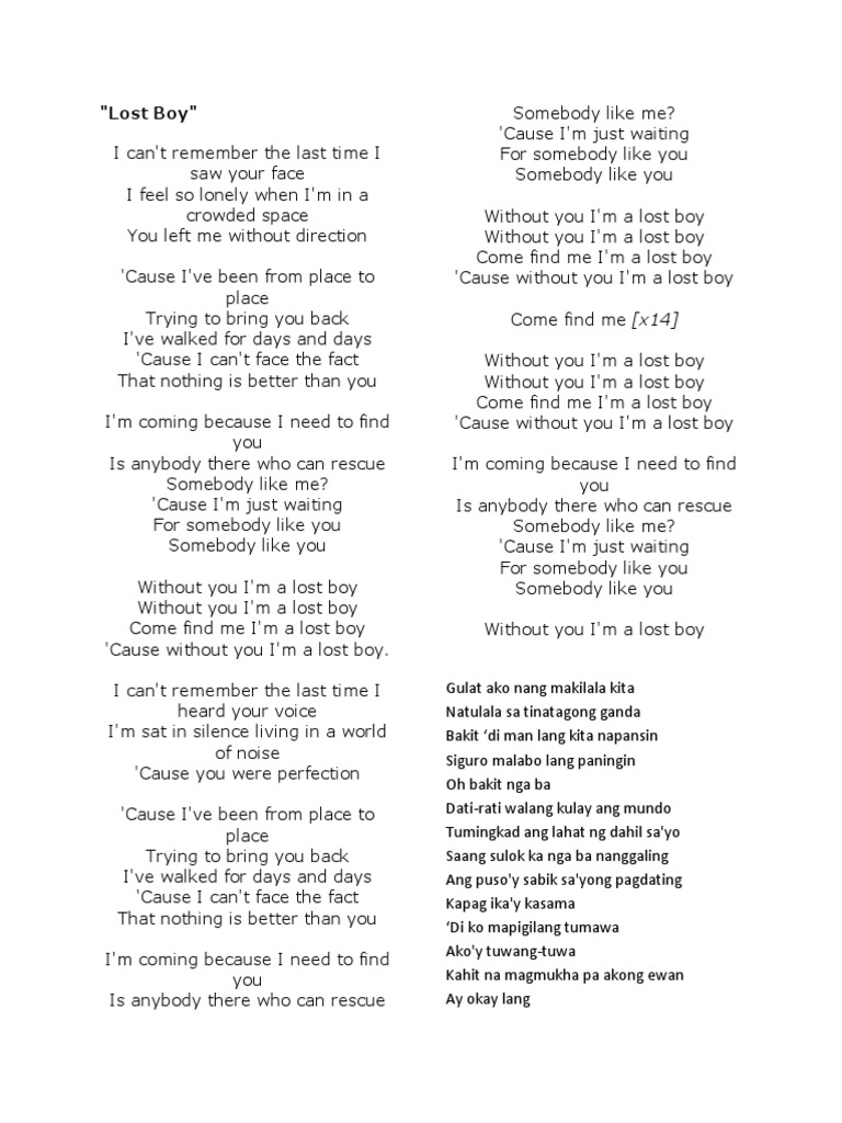 Lost Boy: A Search for Connection | PDF | Art | Poetry