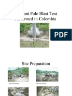 Valmont Pole Blast Test Performed in Colombia