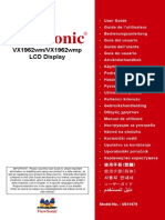 Viewsonic LCD Monitor - Model VX1962WM - User Guide